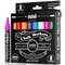 Liquid Chalk Markers - 8-Pack, 6mm Dual Tips - Chalk Markers for Blackboard & Chalkboard Paint - Washable Window Pens for Glass - Erasable Pens